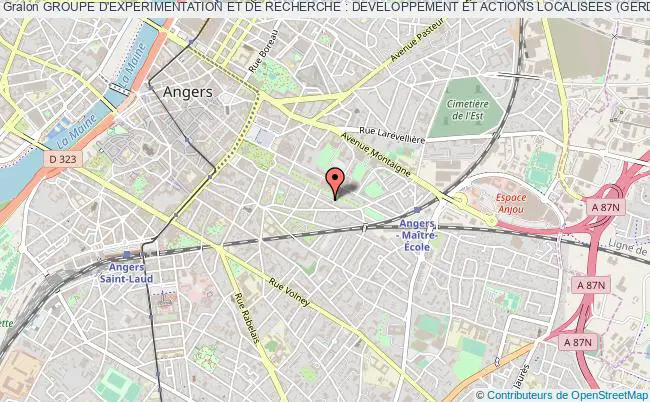 plan association Groupe D'experimentation Et De Recherche : Developpement Et Actions Localisees (gerdal) Angers