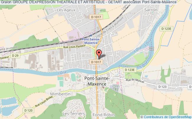 plan association Groupe D'expression Theatrale Et Artistique - Getart Pont-Sainte-Maxence