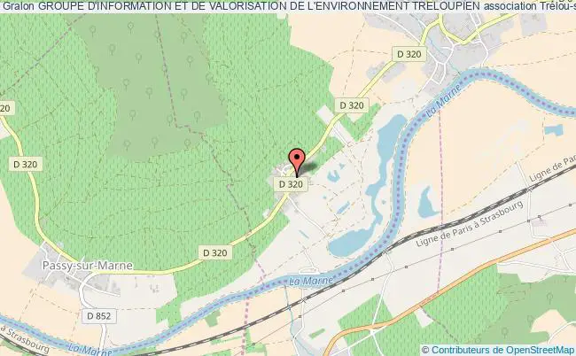 plan association Groupe D'information Et De Valorisation De L'environnement Treloupien Trélou-sur-Marne