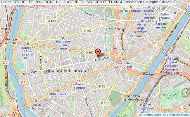 plan association Groupe De Boulogne-billancour Eclaireurs De France Boulogne-Billancourt