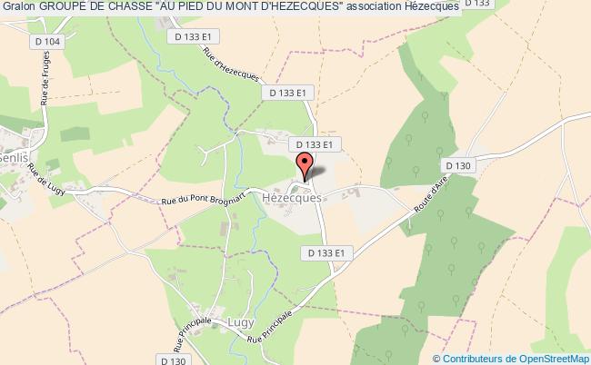 plan association Groupe De Chasse "au Pied Du Mont D'hezecques" Hézecques