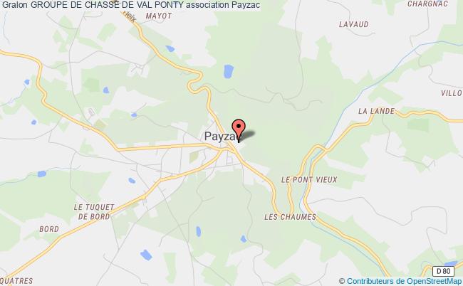 plan association Groupe De Chasse De Val Ponty Payzac