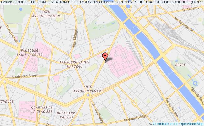 plan association Groupe De Concertation Et De Coordination Des Centres Specialises De L'obesite (gcc Cso) Paris 1