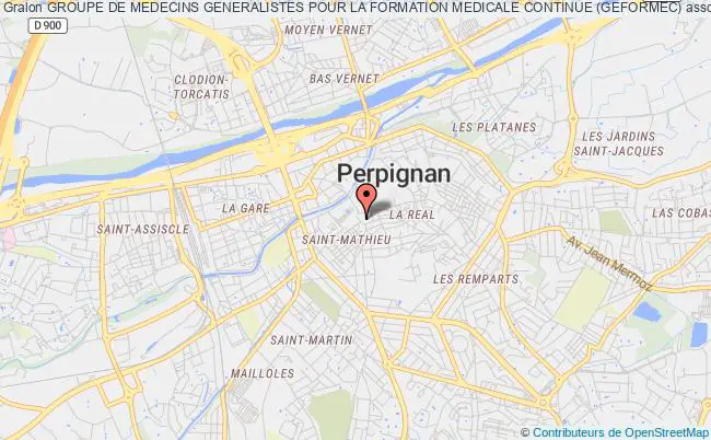 plan association Groupe De Medecins Generalistes Pour La Formation Medicale Continue (geformec) Perpignan
