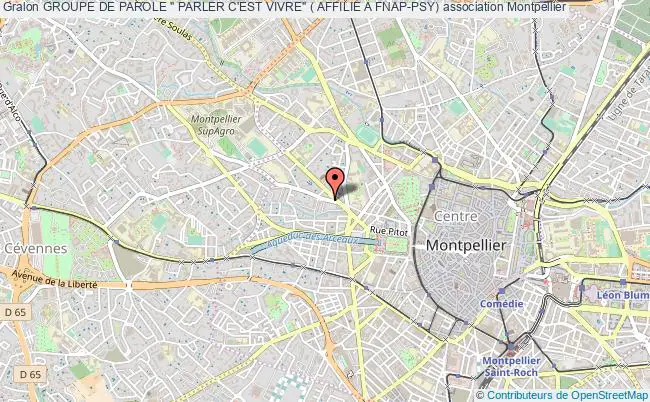 plan association Groupe De Parole " Parler C'est Vivre" ( Affilie A Fnap-psy) Montpellier