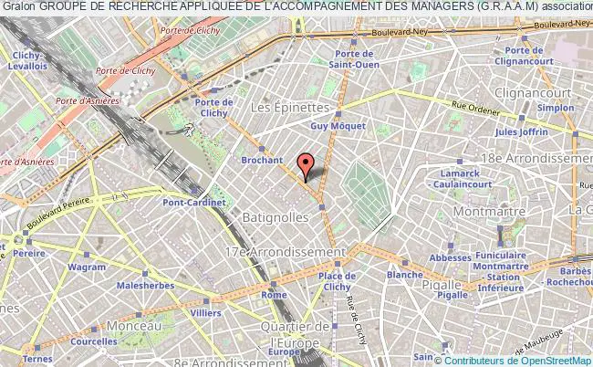 plan association Groupe De Recherche Appliquee De L'accompagnement Des Managers (g.r.a.a.m) Paris 17e