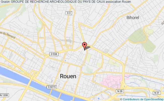 plan association Groupe De Recherche ArchÉologique Du Pays De Caux Rouen