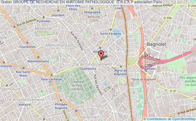 plan association Groupe De Recherche En Anatomie Pathologique  G.r.e.a.p Paris
