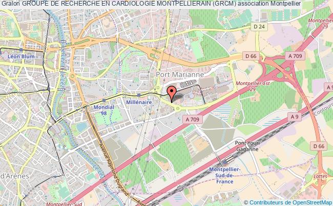 plan association Groupe De Recherche En Cardiologie Montpellierain (grcm) Montpellier