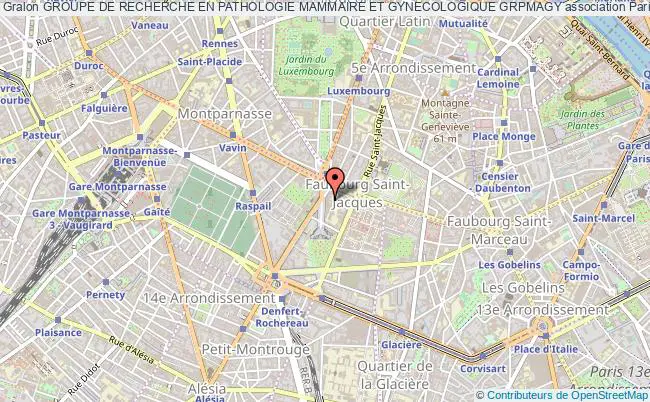 plan association Groupe De Recherche En Pathologie Mammaire Et Gynecologique Grpmagy Paris