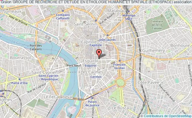 plan association Groupe De Recherche Et D'etude En Ethologie Humaine Et Spatiale (ethospace) Toulouse