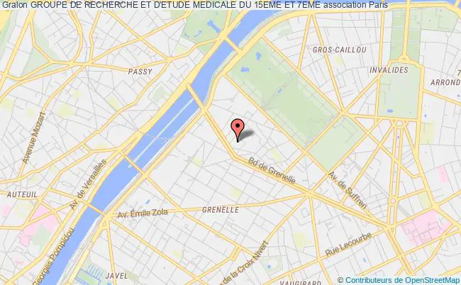 plan association Groupe De Recherche Et D'etude Medicale Du 15eme Et 7eme Paris