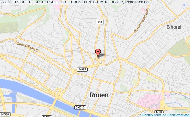 plan association Groupe De Recherche Et D'etudes En Psychiatrie (grep) Rouen