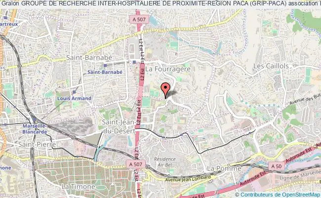 plan association Groupe De Recherche Inter-hospitaliere De Proximite-region Paca (grip-paca) Marseille