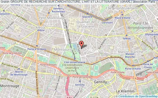 plan association Groupe De Recherche Sur L'architecture, L'art Et La Litterature (graal) Paris