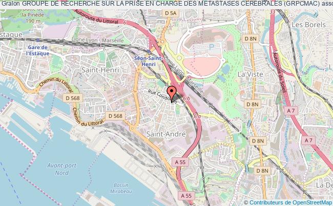 plan association Groupe De Recherche Sur La Prise En Charge Des Metastases Cerebrales (grpcmac) Marseille