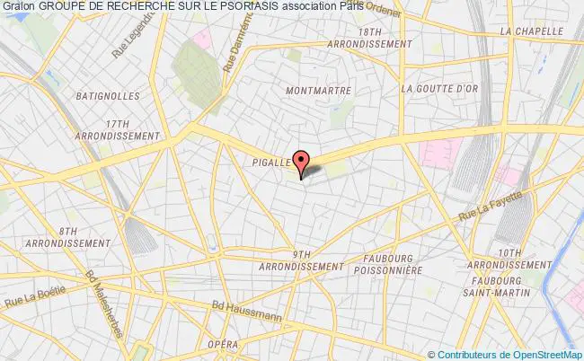 plan association Groupe De Recherche Sur Le Psoriasis PARIS