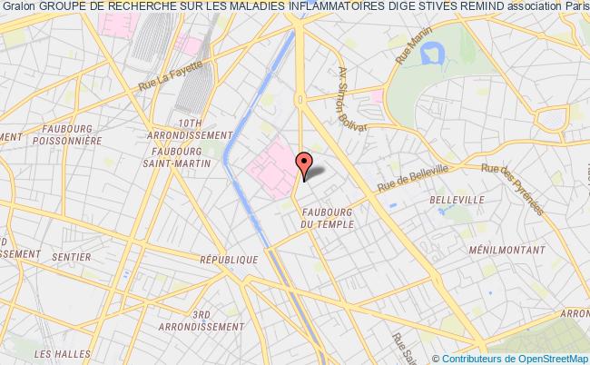 plan association Groupe De Recherche Sur Les Maladies Inflammatoires Dige Stives Remind Paris