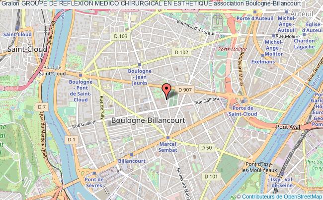 plan association Groupe De Reflexion Medico Chirurgical En Esthetique Boulogne-Billancourt