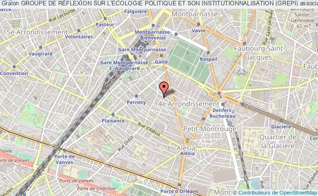 plan association Groupe De RÉflexion Sur L'Écologie Politique Et Son Institutionnalisation (grepi) Paris