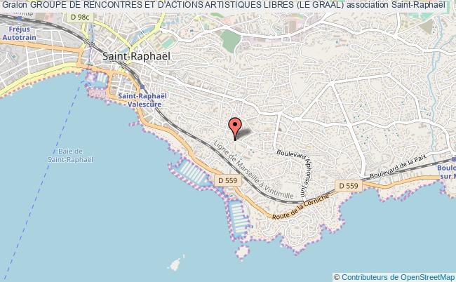 plan association Groupe De Rencontres Et D'actions Artistiques Libres (le Graal) Saint-Raphaël
