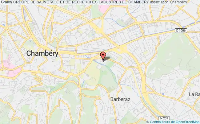 plan association Groupe De Sauvetage Et De Recherches Lacustres De Chambery Chambéry