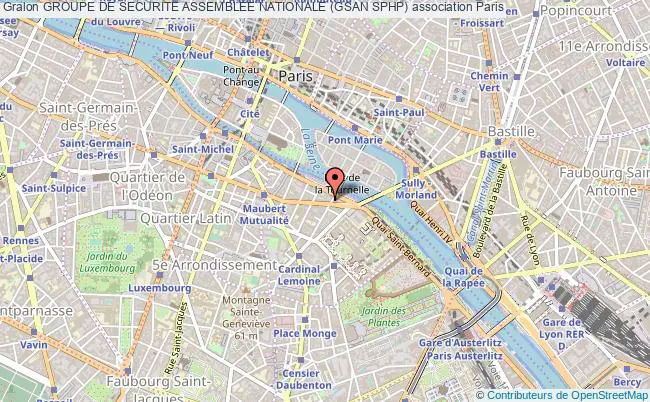 plan association Groupe De Securite Assemblee Nationale (gsan Sphp) Paris