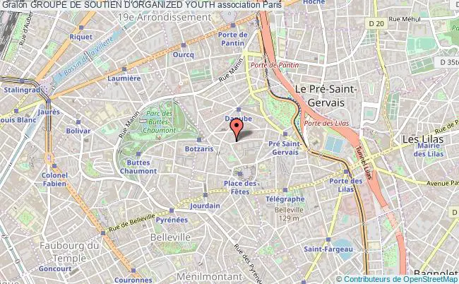 plan association Groupe De Soutien D'organized Youth Paris