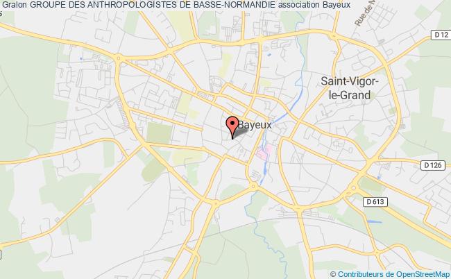 plan association Groupe Des Anthropologistes De Basse-normandie Bayeux