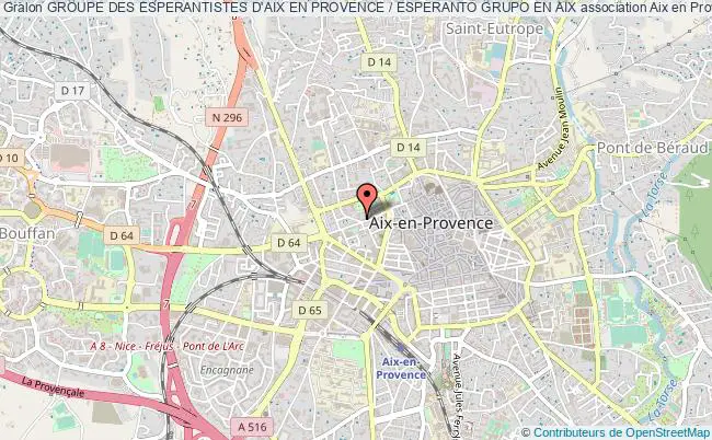 plan association Groupe Des Esperantistes D'aix En Provence / Esperanto Grupo En Aix Aix-en-Provence