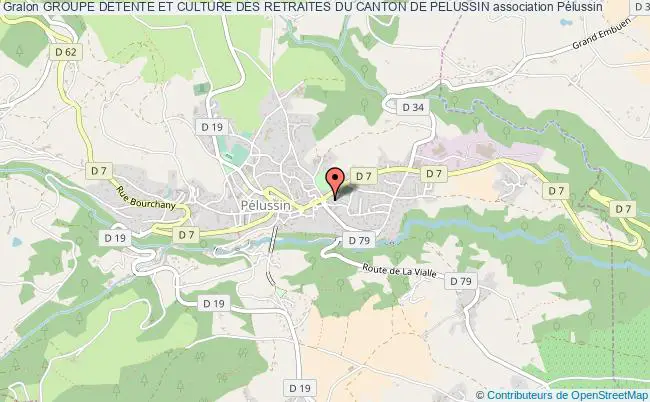 plan association Groupe Detente Et Culture Des Retraites Du Canton De Pelussin Pélussin
