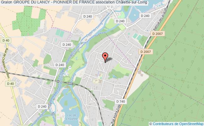 plan association Groupe Du Lancy - Pionnier De France Châlette-sur-Loing