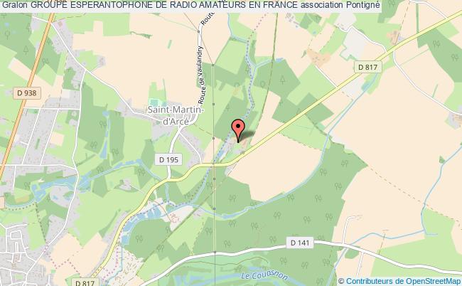 plan association Groupe Esperantophone De Radio Amateurs En France Pontigné