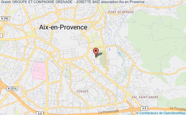 plan association Groupe Et Compagnie Grenade - Josette BaÏz Aix-en-Provence