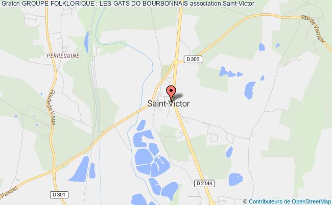 plan association Groupe Folklorique : Les Gats Do Bourbonnais Saint-Victor