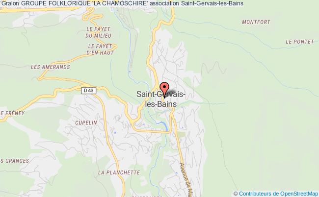 plan association Groupe Folklorique 'la Chamoschire' Saint-Gervais-les-Bains