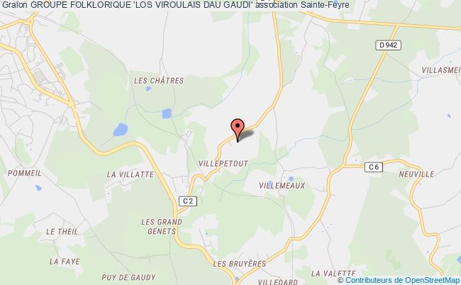 plan association Groupe Folklorique 'los Viroulais Dau Gaudi' Sainte-Feyre
