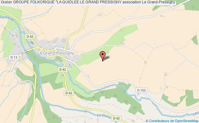 plan association Groupe Folkorique "la Quiolee Le Grand Pressigny Le    Grand-Pressigny