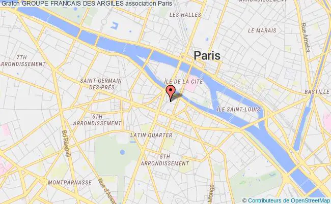 plan association Groupe Francais Des Argiles Paris