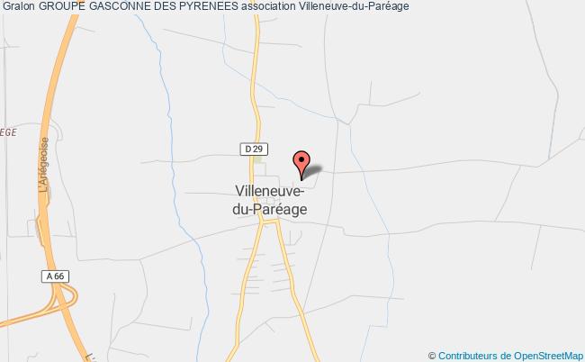 plan association Groupe Gasconne Des Pyrenees Villeneuve-du-Paréage