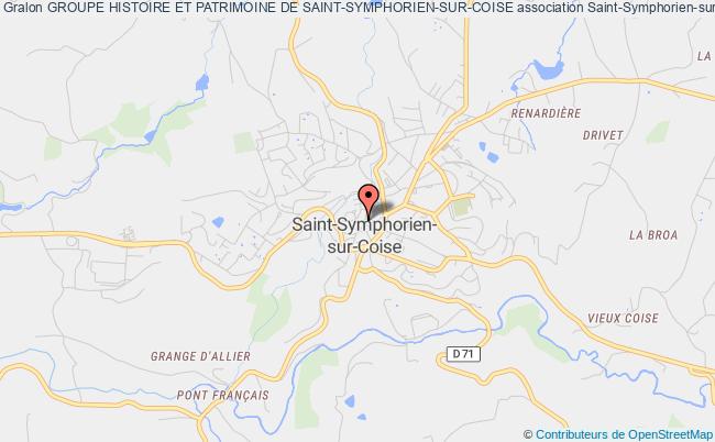 plan association Groupe Histoire Et Patrimoine De Saint-symphorien-sur-coise Saint-Symphorien-sur-Coise