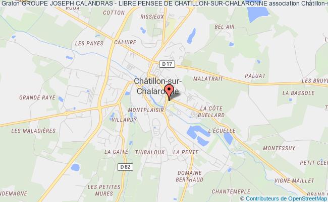 plan association Groupe Joseph Calandras - Libre Pensee De Chatillon-sur-chalaronne Châtillon-sur-Chalaronne