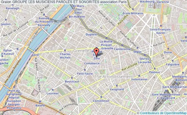 plan association Groupe Les Musiciens Paroles Et SonoritÉs Paris