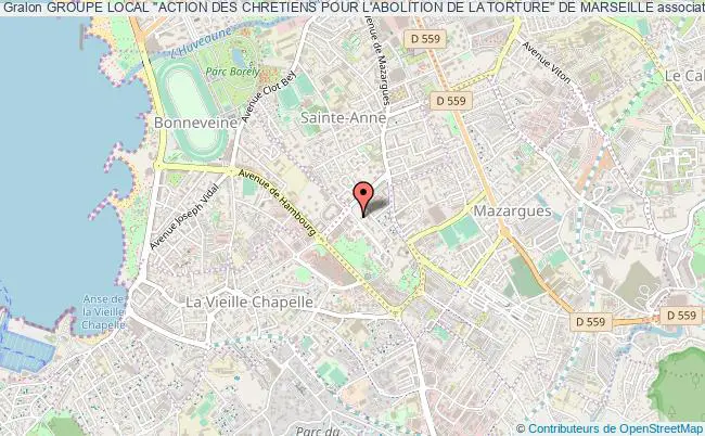 plan association Groupe Local "action Des Chretiens Pour L'abolition De La Torture" De Marseille Marseille 8e