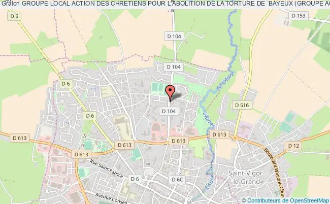 plan association Groupe Local Action Des Chretiens Pour L'abolition De La Torture De  Bayeux (groupe Acat De Bayeux) Bayeux