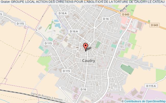 plan association Groupe Local Action Des Chretiens Pour L'abolition De La Torture De Caudry-le Cateau (groupe A.c.a.t. De Caudry-le Cateau) Caudry