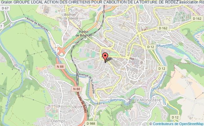 plan association Groupe Local Action Des Chretiens Pour L'abolition De La Torture De Rodez Rodez