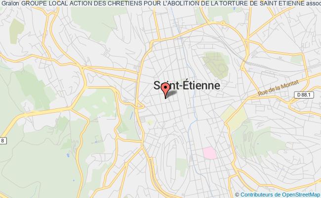 plan association Groupe Local Action Des Chretiens Pour L'abolition De La Torture De Saint Etienne Saint-Étienne