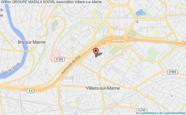 plan association Groupe Mazala Social Villiers-sur-Marne