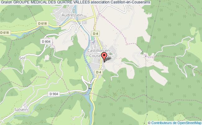 plan association Groupe Medical Des Quatre Vallees Castillon-en-Couserans